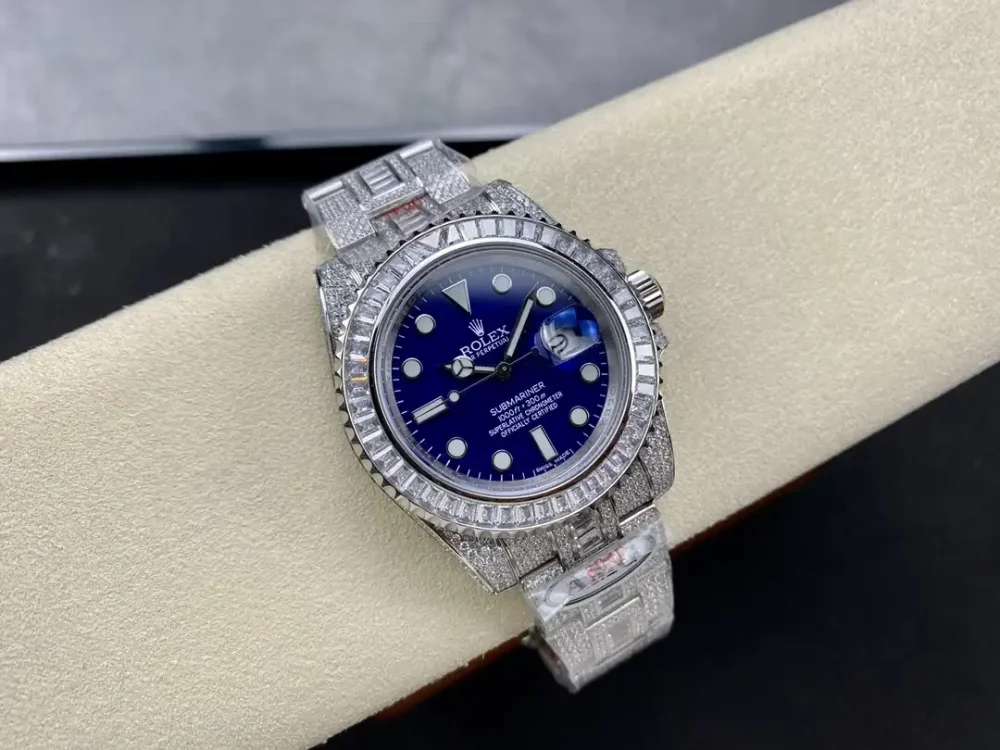 Rolex Submariner Iced Out Ref.116619LB Blue Dial 40mm