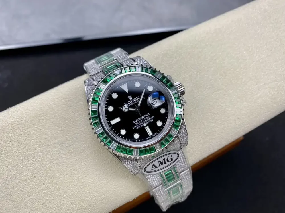 Rolex Submariner Iced Out Ref.126610LV Black Dial