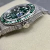 Rolex Submariner Iced Out Ref.116610LV Green Dial 40mm Green Bezel