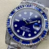 Rolex Submariner Iced Out Ref.116619LB Blue Dial Blue Bezel