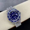 Rolex Submariner Iced Out Ref.116619LB Blue Dial Blue Bezel