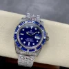 Rolex Submariner Iced Out Ref.116619LB Blue Dial Blue Bezel