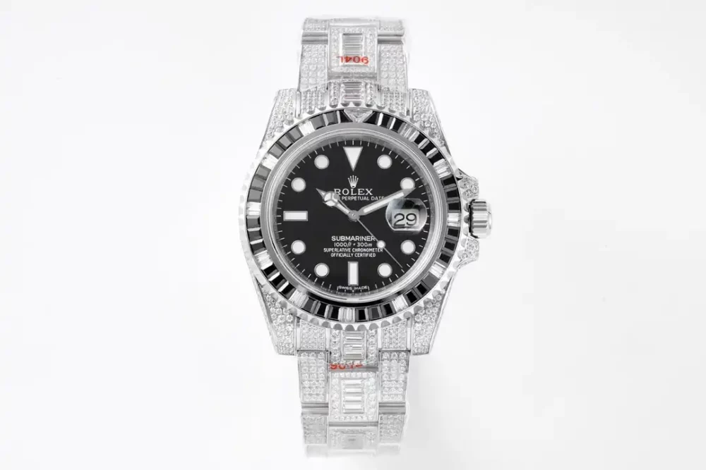 Rolex Submariner Iced Out Ref.116610LV Water Ghost SE Black Dial