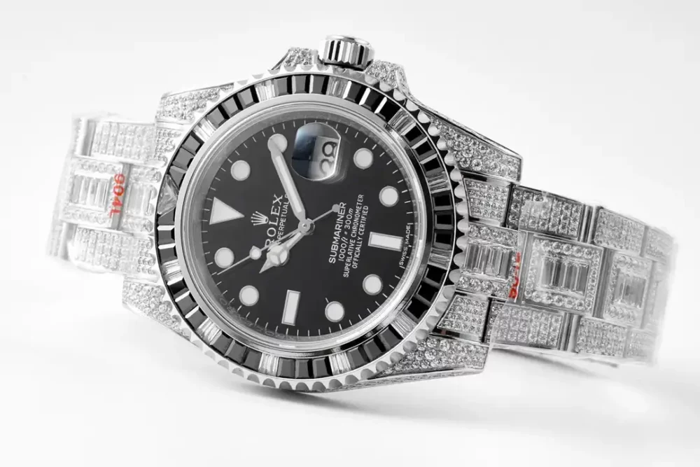 Rolex Submariner Iced Out Ref.116610LV Water Ghost SE Black Dial