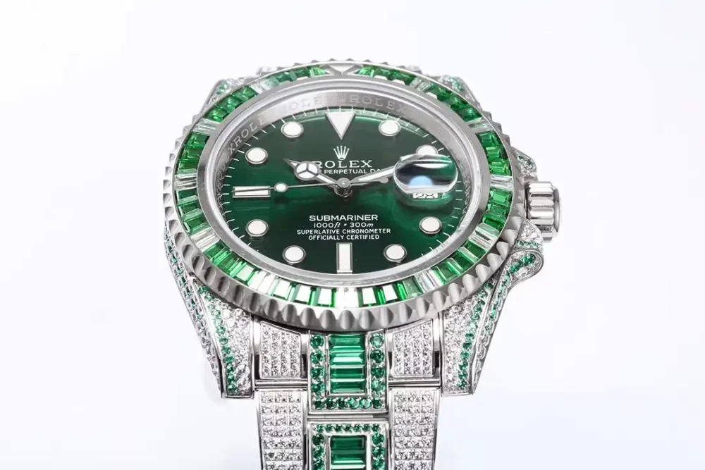 Rolex Submariner Iced Out Ref.116610LV Green Water Ghost