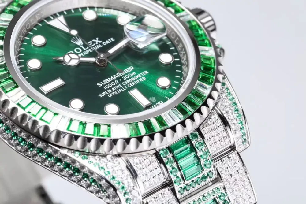 Rolex Submariner Iced Out Ref.116610LV Green Water Ghost