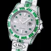 Rolex Submariner Iced Out Ref.116610LN Green-White Bezel