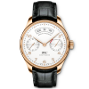 Portugieser Annual Calendar 44mm 18ct Red Gold Silver Dial Strap Watch