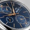 Portofino 42mm Blue/Rose Dial Chronograph Leather Strap Watch