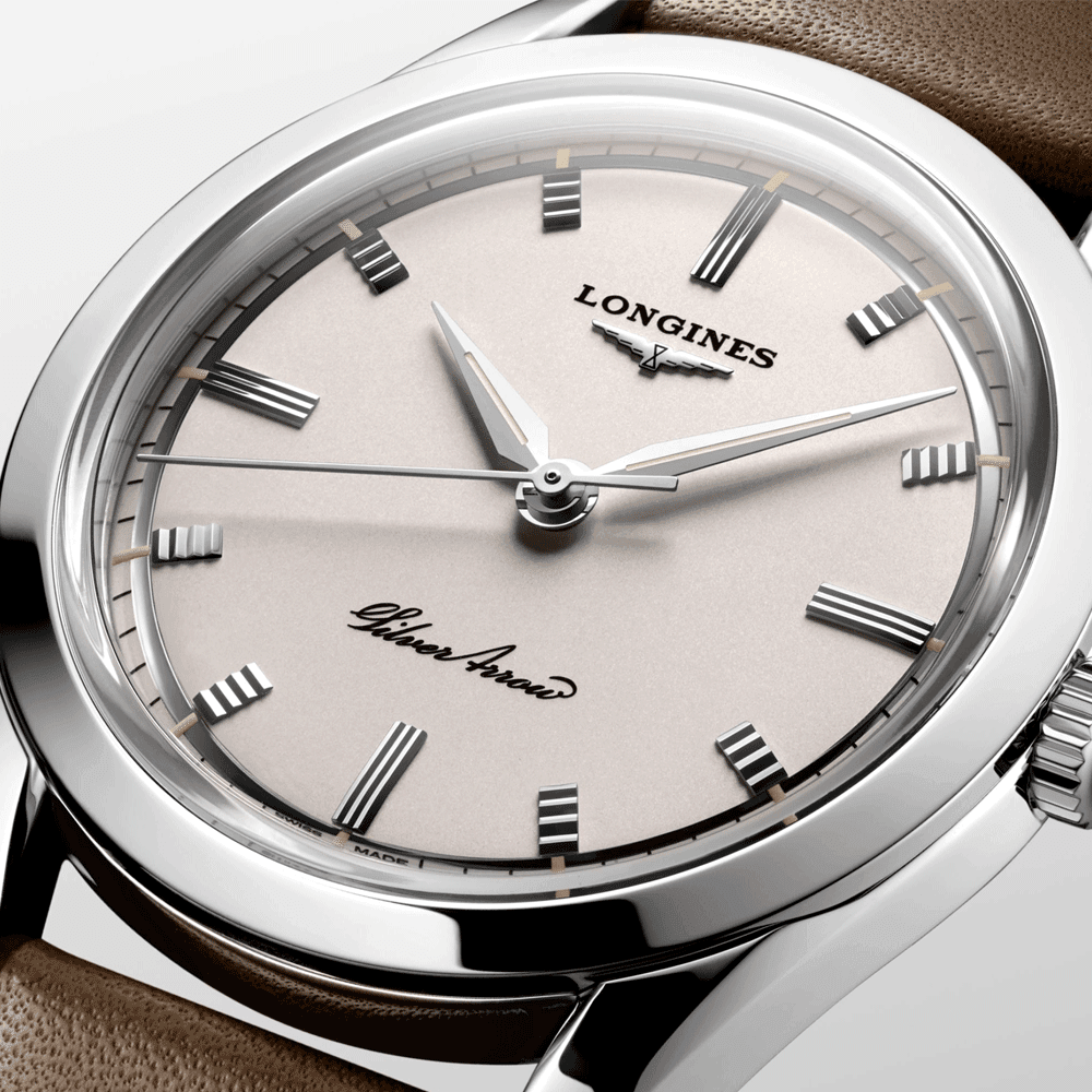 The  Hertiage Classic Silver Arrow Automatic Strap Watch