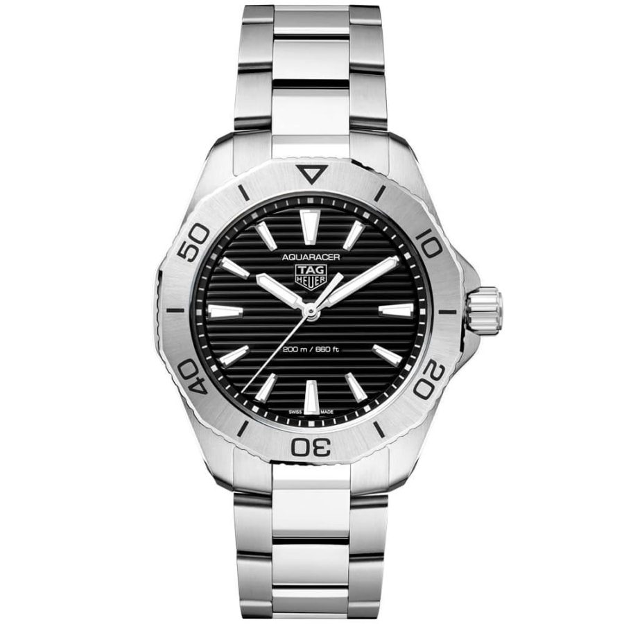 Aquaracer Professional 200 40mm Black Dial Men's Bracelet Watch