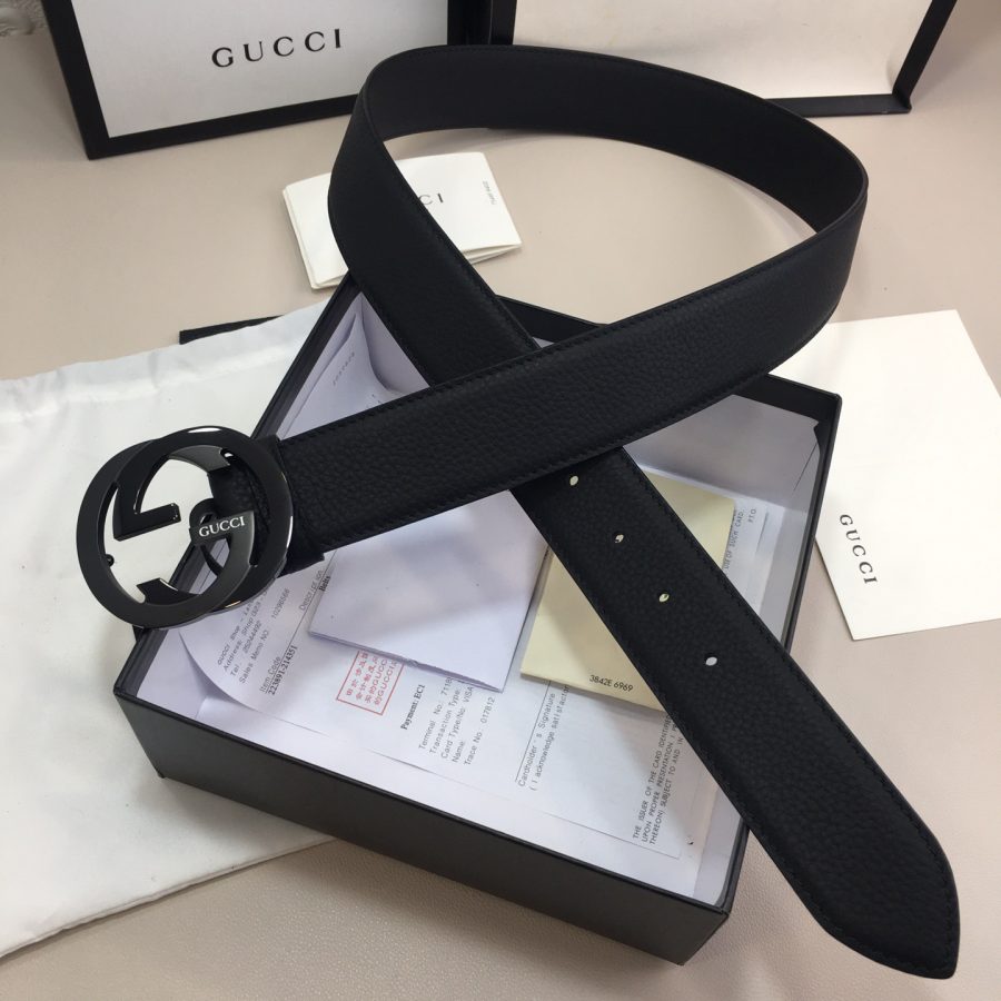 Gucci GG Marmont Reversible Belt Black, Women Belt - Crozus