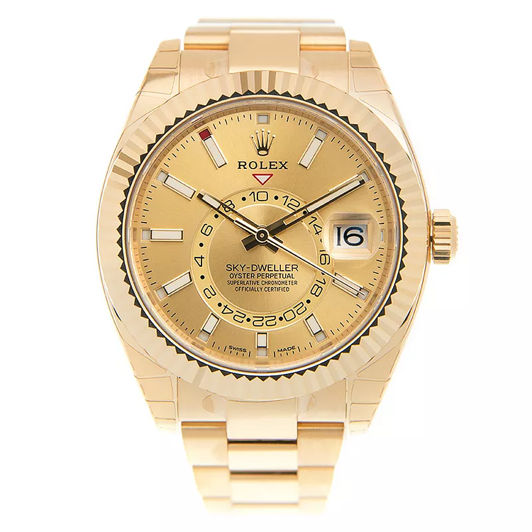 Rolex 326938 Sky-Dweller Champagne-Colour - New