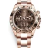 Rolex Daytona, Chocolate dial, Engraved Bezel, Oyster bracelet, Rose gold Watch 116505 choc