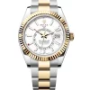 2023 Release Rolex Sky-Dweller, Intense white dial, Oyster bracelet, Oystersteel and 18k yellow gold Watch 336933