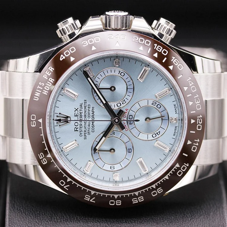 Rolex Daytona 50th Anniversary Edition 40mm 116506 Ice Blue Baguette Diamond Dial