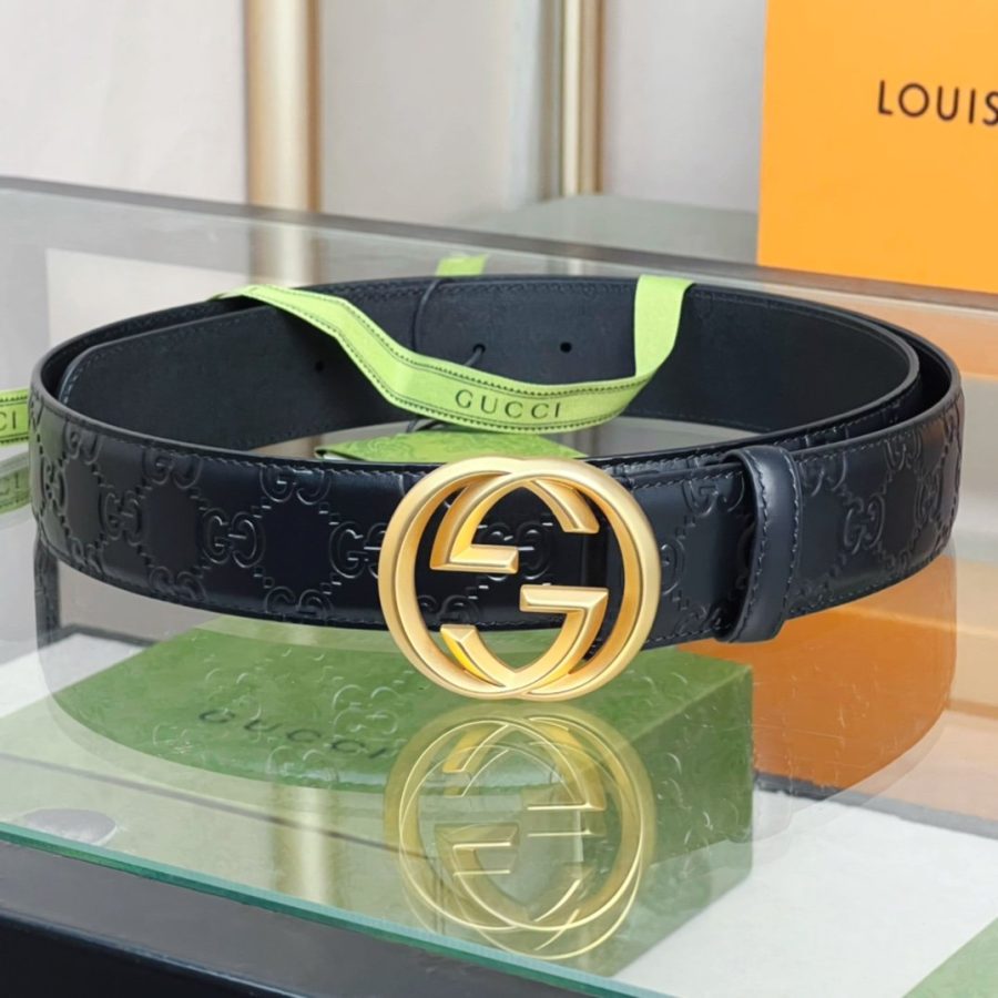 Gucci GG Marmont Reversible Belt Black, Women Belt - Crozus