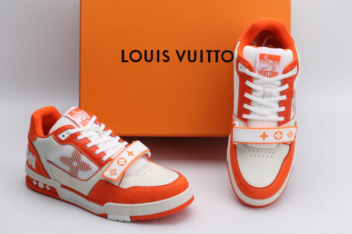 Louis Vuitton Trainer Monogram Denim Orange