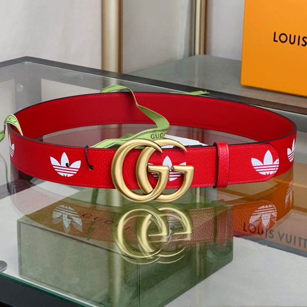 Gucci GG Marmont Reversible Belt Red, Women Belt - Crozus