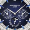 Patek Philippe Grand Complication, Platinum set with baguette diamonds and sapphires, 42mm, Ref# 5374/300P-001