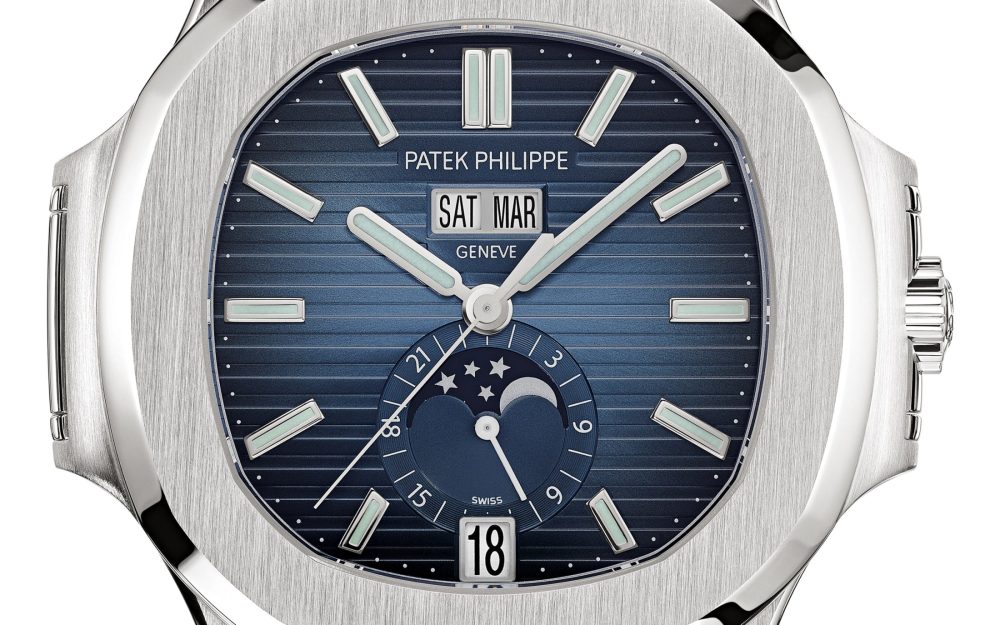 Patek Philippe Nautilus Annual Calendar, Moon Phases Watch, Stainless Steel, 40,5 mm, Ref# 5726/1A-014