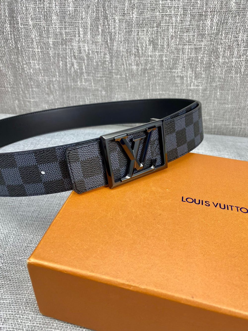 Louis Vuitton Pyramide Frame Reversible LV Belt Damier Eclipse Black hardware LV Women Belt - Crozus