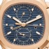 Patek Philippe Nautilus Travel Time Chronograph Watch, 18k Rose Gold, 40,5 mm, Ref# 5990/1R-001