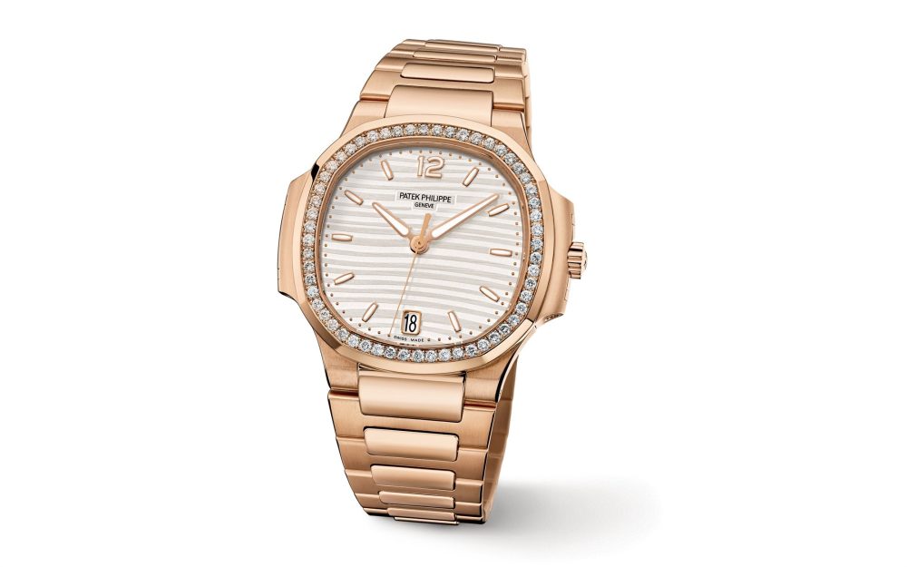 Patek Philippe Nautilus Ladies Automatic Watch, 18k Rose Gold and Diamonds, 35,2mm, Ref# 7118/1200R-001