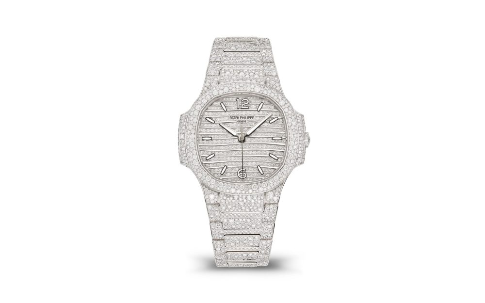 Patek Philippe Nautilus Haute Joaillerie Ladies Automatic Watch, 18K White Gold and Diamonds, 35,2mm, Ref# 7118/1450G-001