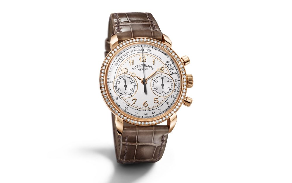 Patek Philippe Complication, 18k Rose Gold, Ladies Chronograph 38mm, 99 diamonds: ~0.99 ct., Ref# 7150/250R-001