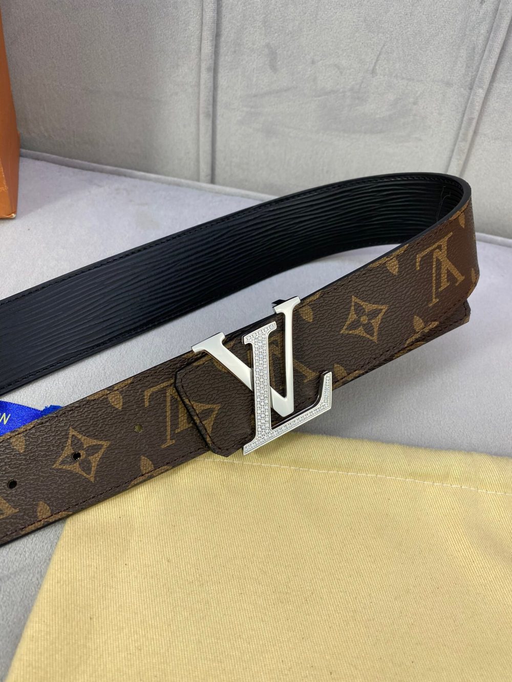 Louis Vuitton LV Diamond Reversible Belt Monogram Canvas, LV Women Belt - Crozus