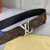 Louis Vuitton LV Diamond Reversible Belt Monogram Canvas, LV Women Belt - Crozus