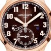 Patek Philippe Complication, 18k Rose Gold, Calatrava Pilot Travel Time 42mm, Ref# 5524R-001