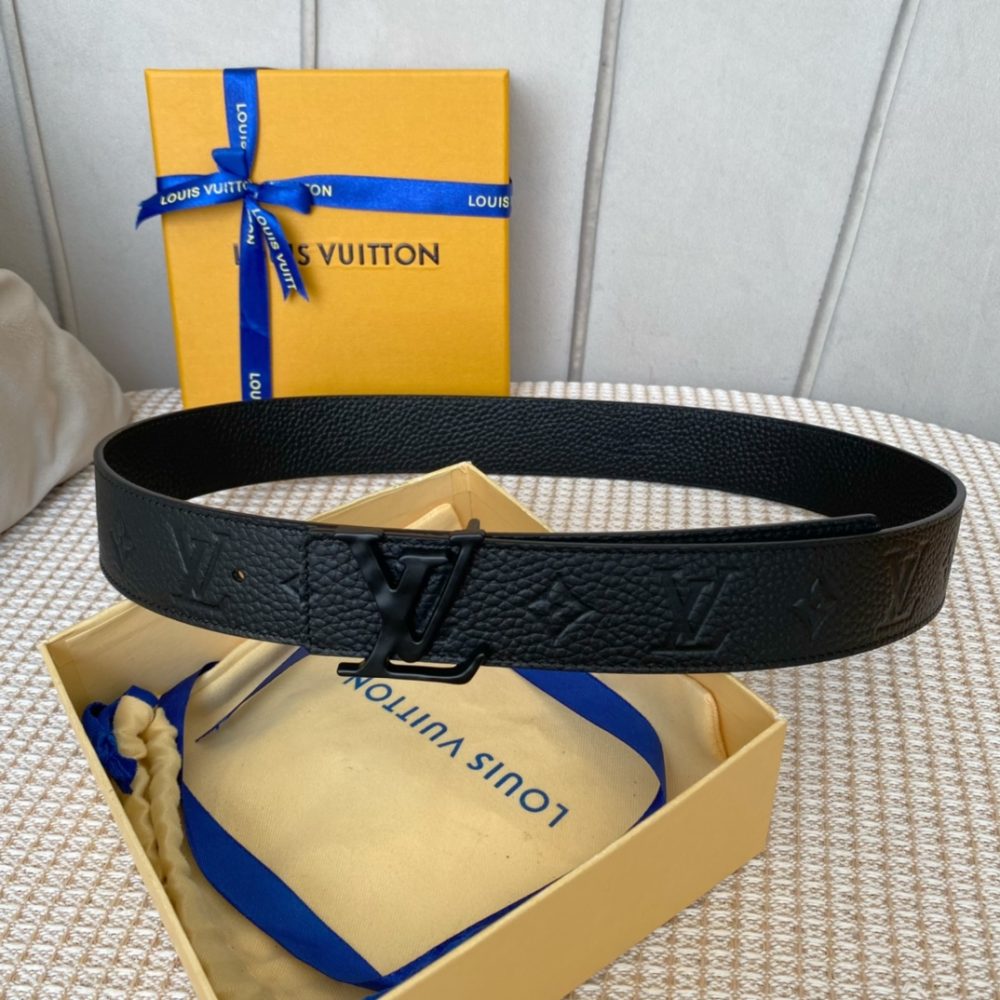 Louis Vuitton Iconic Reversible LV Belt Black LV Women Belt - Crozus