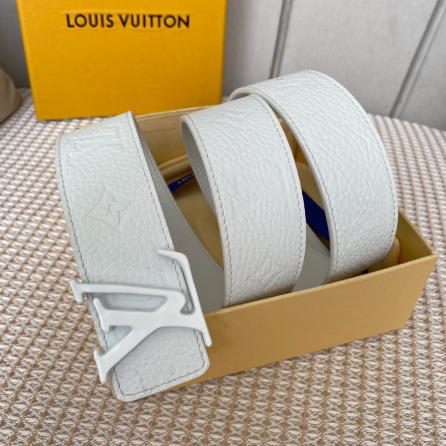 Louis Vuitton Iconic Reversible LV Belt White LV Women Belt - Crozus