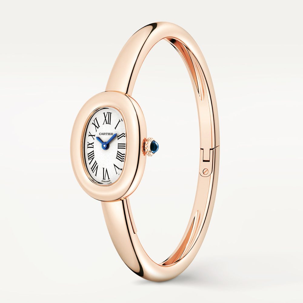 Baignoire Mini Size 16 18ct Rose Gold Ladies Bangle Watch