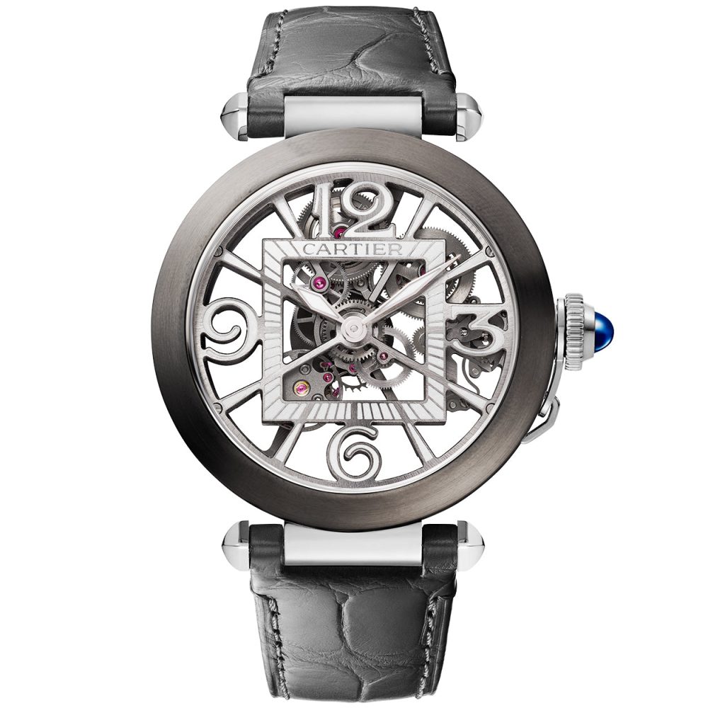 Pasha de Cartier Skeleton 41mm Black ADLC Men's Watch