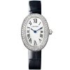 Baignoire Small 18ct White Gold Diamond Set Ladies Strap Watch