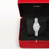 Baignoire Small 18ct White Gold Diamond Bezel Ladies Bracelet Watch