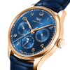 Portugieser Perpetual Calendar 42mm 18ct Rose Gold Blue Dial Watch