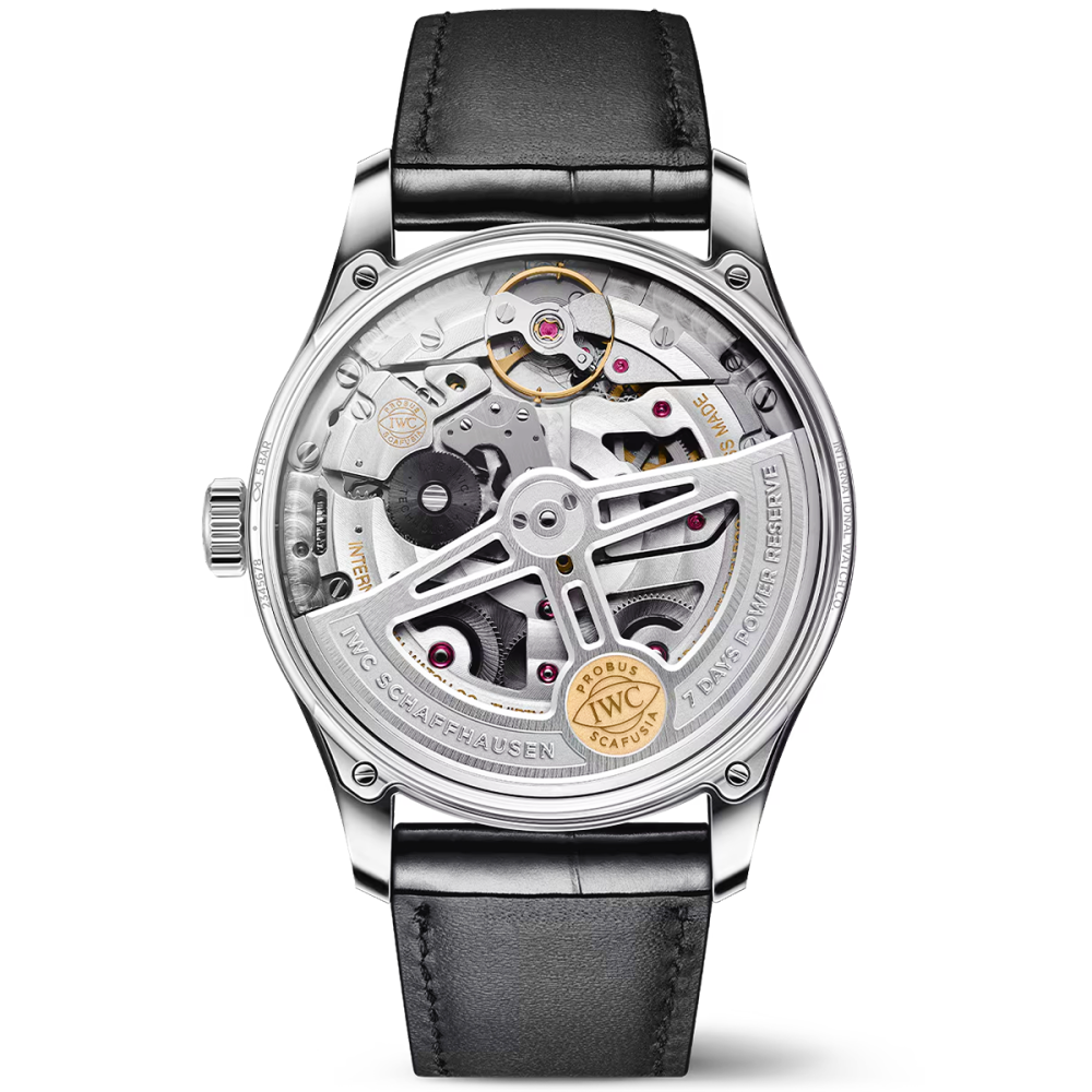 Portugieser 'Silver Moon' 42mm Automatic Strap Watch