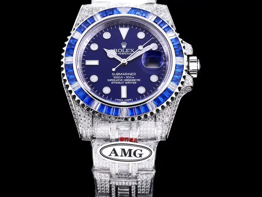 Rolex Submariner Iced Out Ref.116619LB Blue Dial