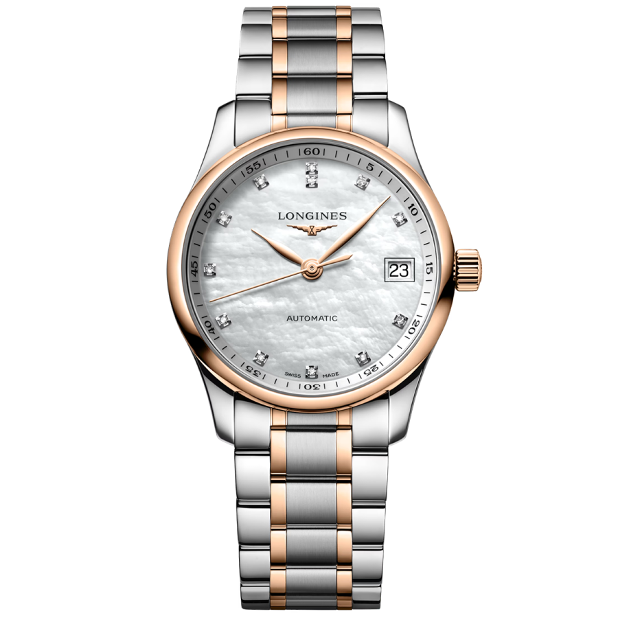 Spirit 34mm Silver Dial Automatic Steel and Rose Gold Bracelet Watch