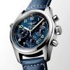 Spirit Chronograph 42mm Blue Dial Automatic Strap Watch