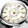 Conquest Heritage Central Power Reserve 38mm Silver/Gold Dial Watch