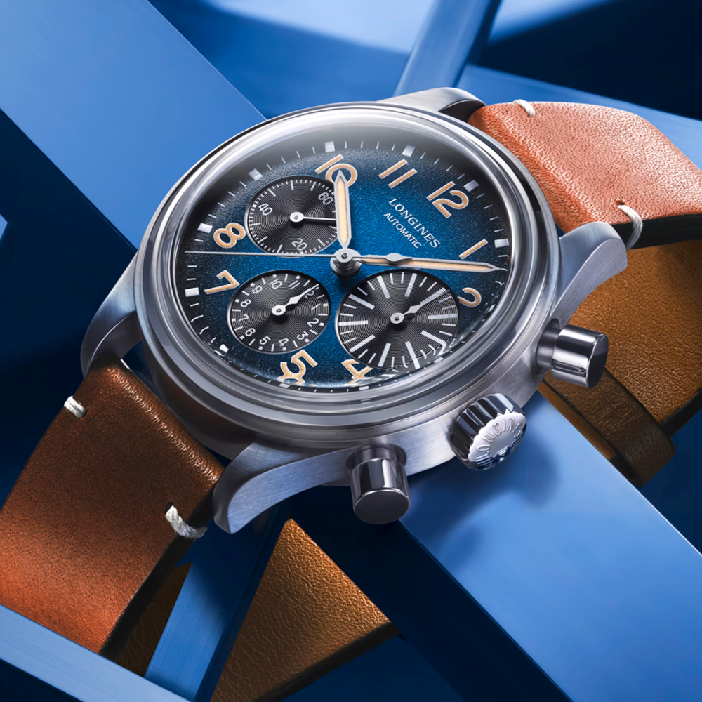 Heritage Avigation Bigeye 42mm Blue Dial Automatic Chronograph Watch