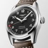 Spirit 37mm Black Dial Automatic Leather Strap Watch