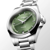 Conquest 34mm Green Diamond Dial Automatic Bracelet Watch