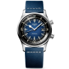 Legend Diver 42mm Blue Gradient Dial Men's Leather Strap Watch