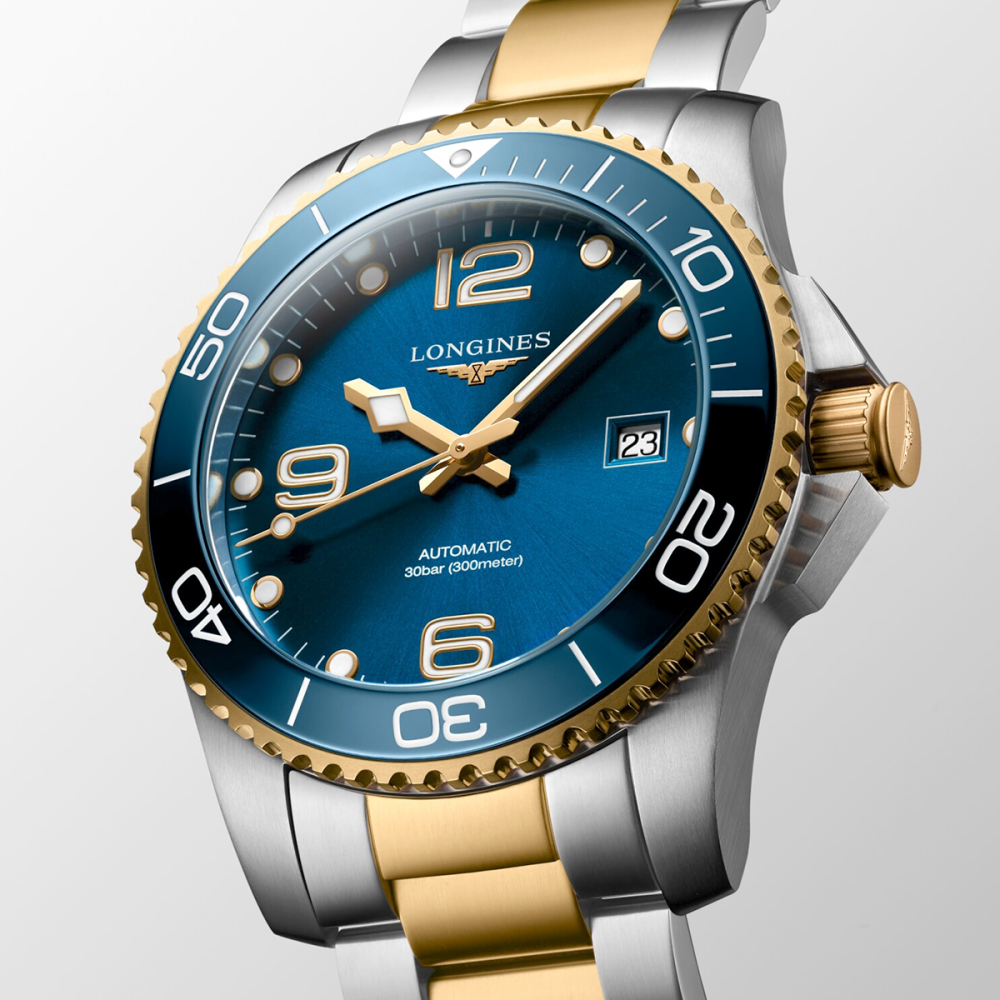 HydroConquest 41mm Two-Tone Blue Dial Automatic Bracelet Watch